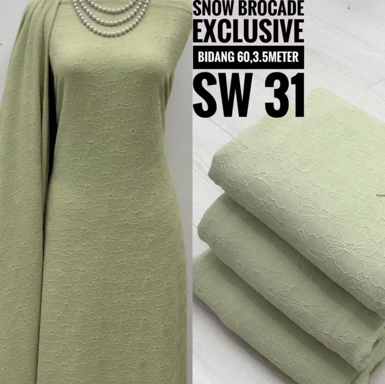 Kain Pasang Snow Brocade Exclusive