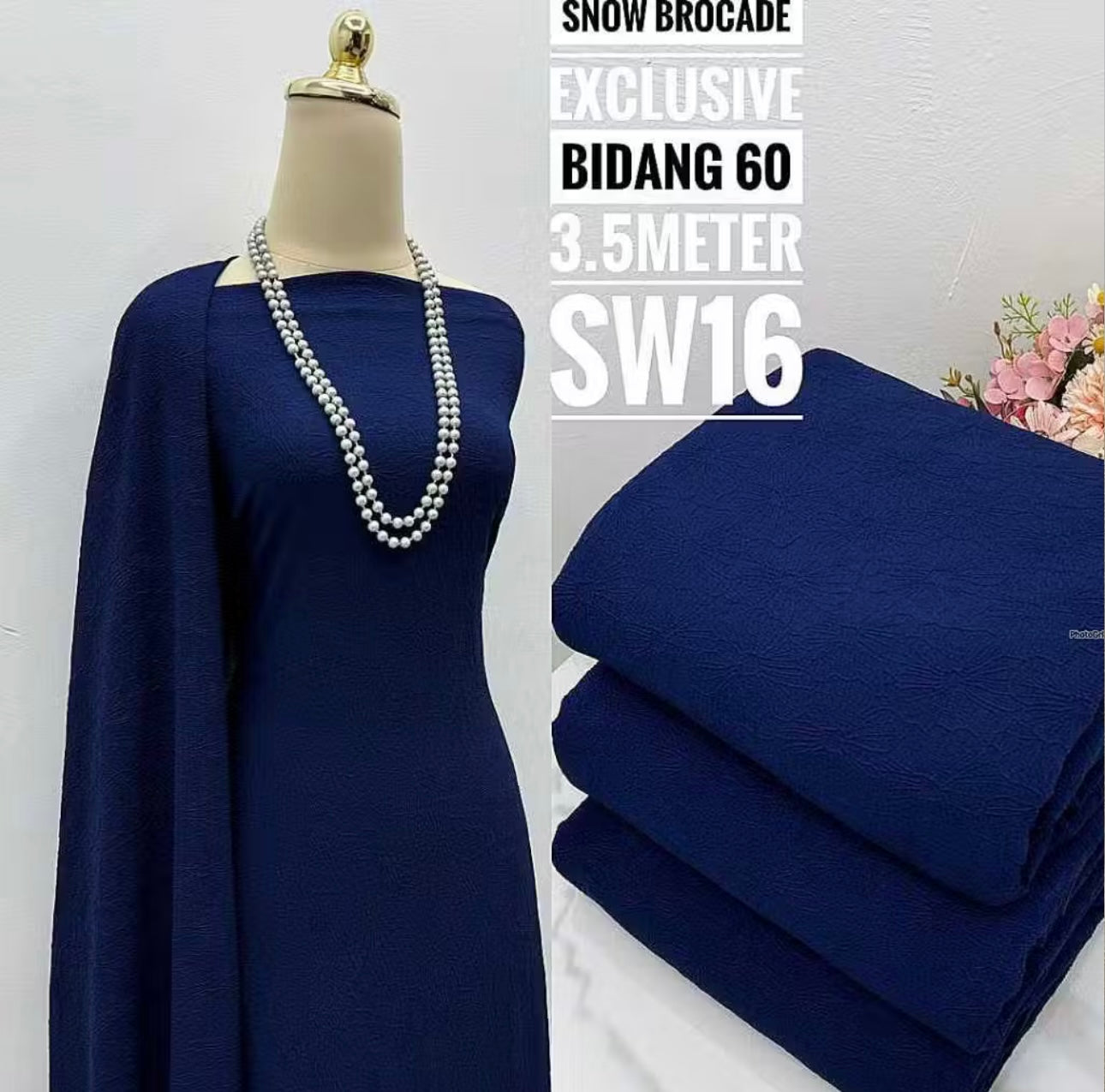 Kain Pasang Snow Brocade Exclusive