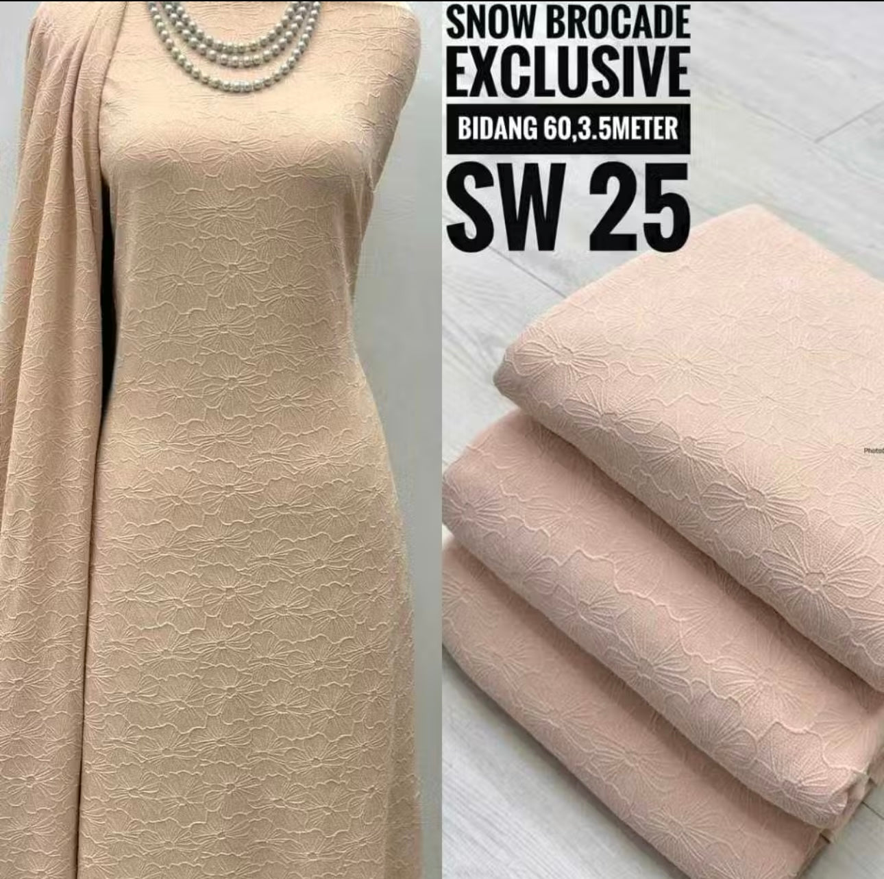 Kain Pasang Snow Brocade Exclusive