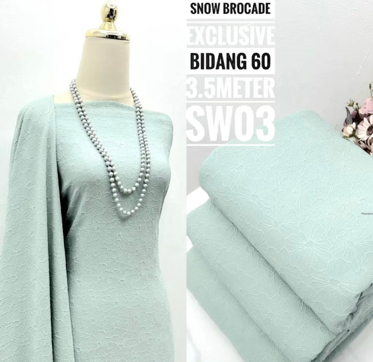 Kain Pasang Snow Brocade Exclusive
