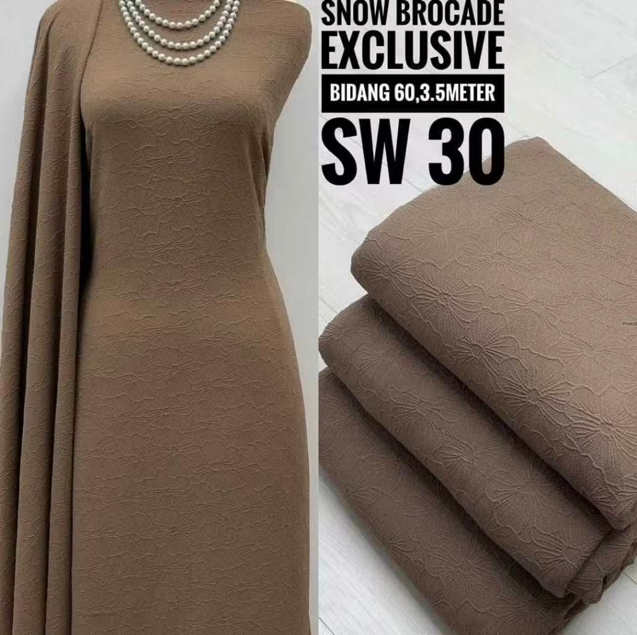 Kain Pasang Snow Brocade Exclusive