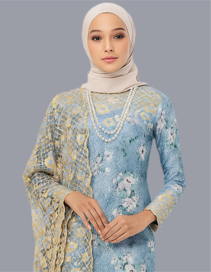 Kain Pasang SUTERA JACQUARD SULAM TEBUK Exclusive