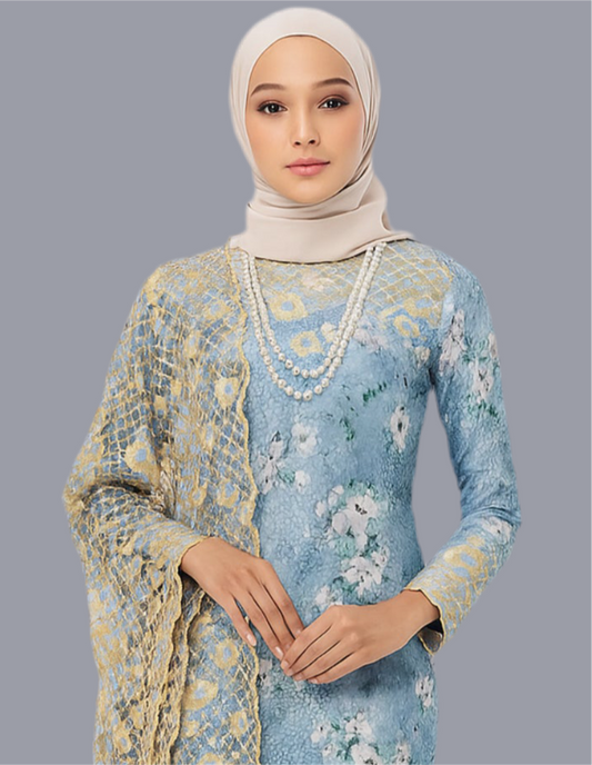 Kain Pasang SUTERA JACQUARD SULAM TEBUK Exclusive