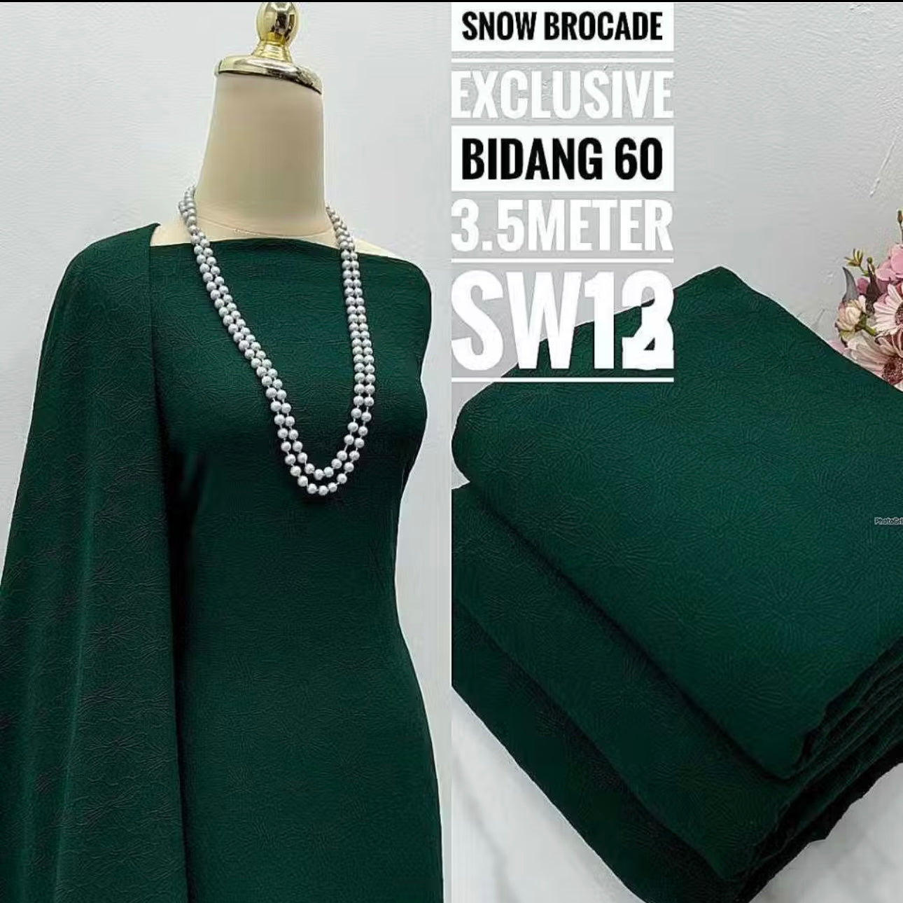 Kain Pasang Snow Brocade Exclusive