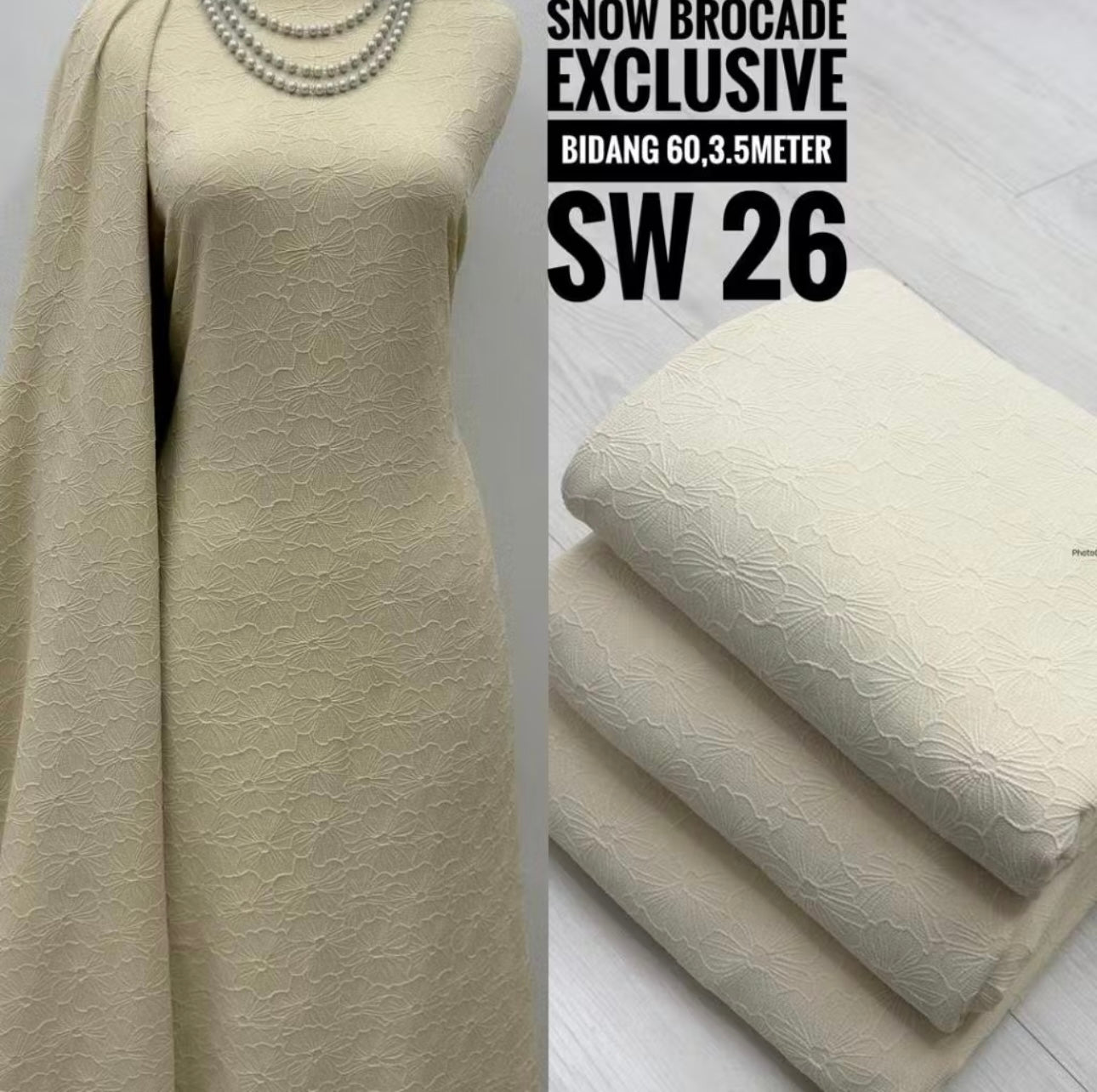 Kain Pasang Snow Brocade Exclusive